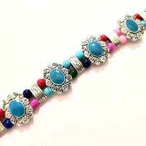 TRIBAL MULTI COLOR ENAMEL BRACELET